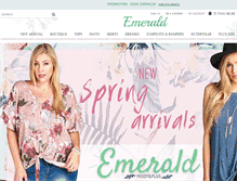 Tablet Screenshot of emeraldfashionla.com